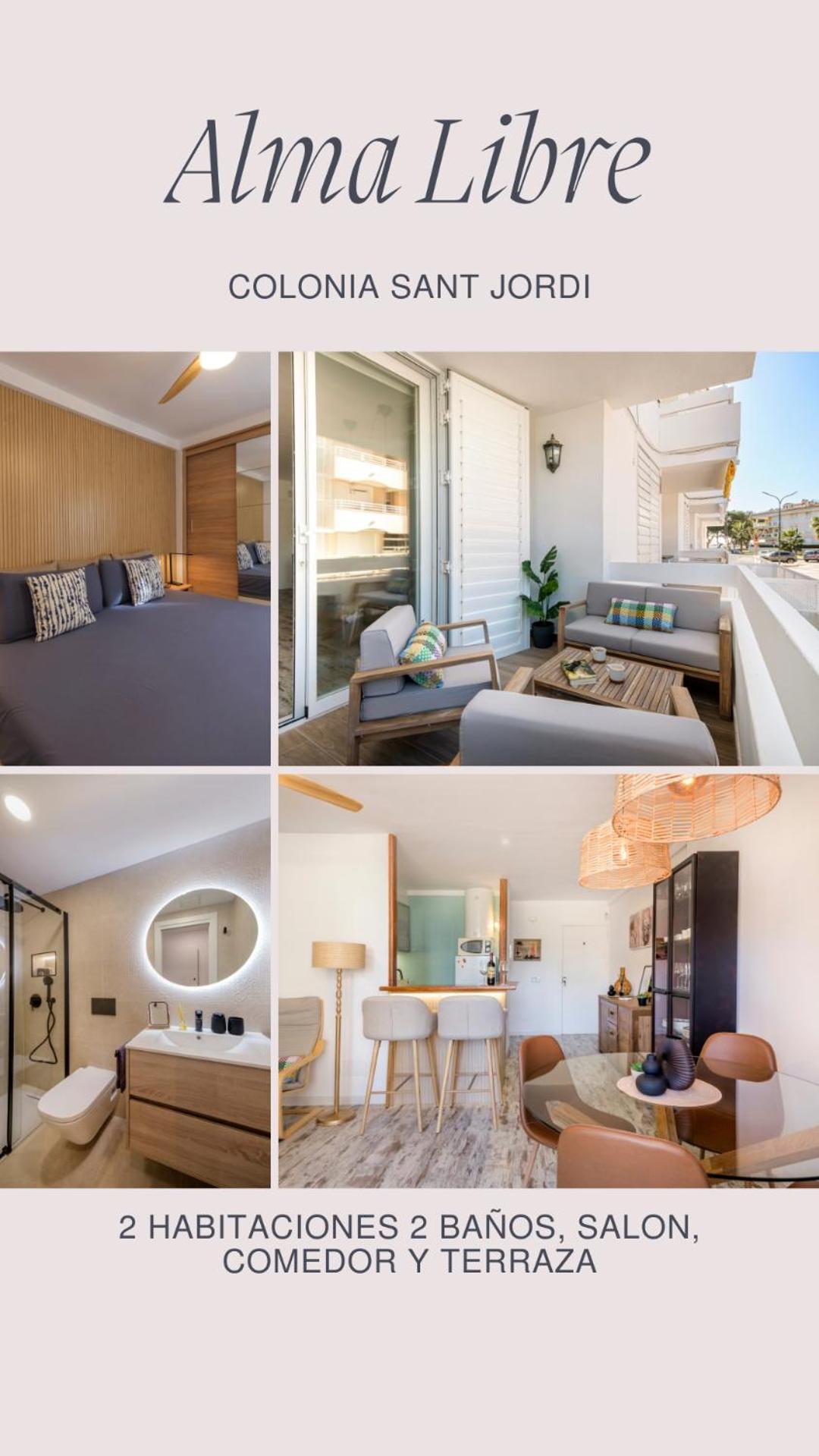 Alma Libre Beach Apartment Колонья Сант Джордин Экстерьер фото